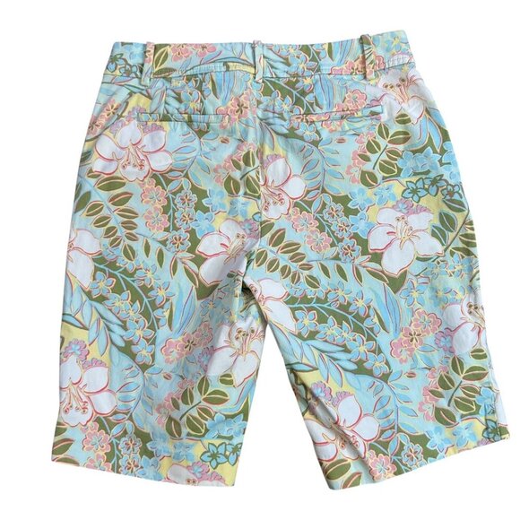 Talbots Perfect Colorful Floral Print Chino Shorts Size 2 - Picture 4 of 11
